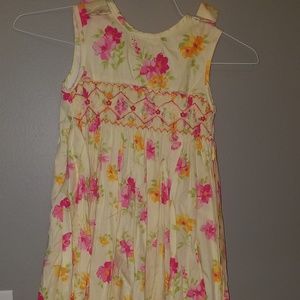 Girls smocked dress